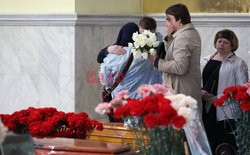 Wojna w Ukrainie - pogrzeby cywilów