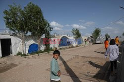 Jazydzi w obozie w Iraku