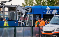 Wypadek tramwajowy na ul. Kuklinskiego w Krakowie