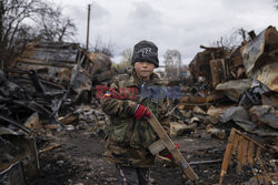 100 dni wojny na Ukrainie - AP