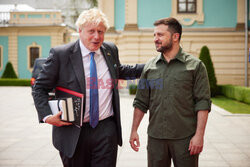Boris Johnson z wizytą w Kijowie