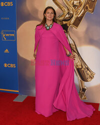 Drew Barrymore w różowej sukience