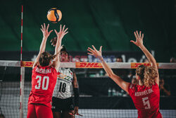 Towarzyski mecz siatkówki kobiet Włochy - Polska