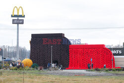 McDonald w Ustroniu ubrany na zimę