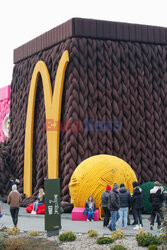 McDonald w Ustroniu ubrany na zimę