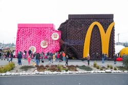 McDonald w Ustroniu ubrany na zimę