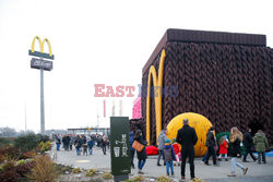 McDonald w Ustroniu ubrany na zimę