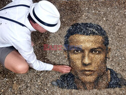 Cristiano Ronaldo z kamyków