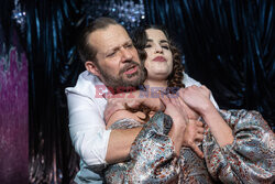Próba spektaklu "Mizantrop" w Teatrze Narodowym