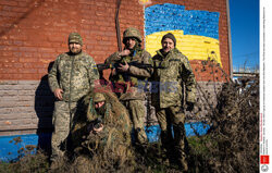 Wojna w Ukrainie - Ukraińscy żołnierze w Sołedarze