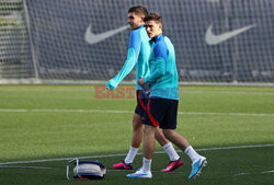 Lewandowski na treningu Barcelony