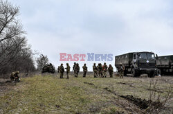 Ukraińscy żołnierze trenują w obwodzie zaporoskim