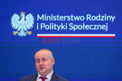 Briefing prasowy wiceministra Pawła Wdówika