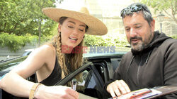 Amber Heard wychodzi z domu w Madrycie