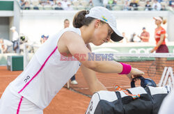 Iga Świątek w meczu o ćwierćfinał Roland Garros