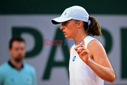 Iga Świątek w meczu o ćwierćfinał Roland Garros