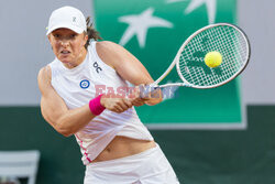 Iga Świątek w meczu o ćwierćfinał Roland Garros