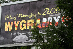 Billboard WOŚP "Wygramy z sepsą"