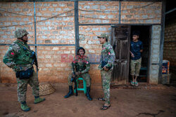 Partyzanci w Mjanmie - AFP