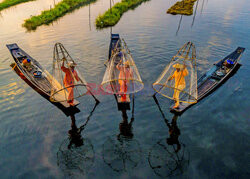 Tradycyjna metoda połowów w Majnmie