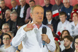 Donald Tusk w Morągu