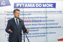 Konferencja prasowa PiS nt. obrony narodowej