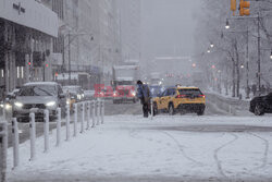 Atak zimy w Nowym Jorku