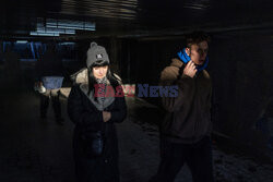 Stacje metra bezpieczną przystanią podczas nalotów na Kijów