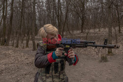 Szkolenie wojskowe dla kobiet w Kijowie