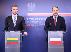 Spotkanie szefów dyplomacji Polski i Litwy
