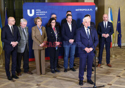 Konferencja prasowa Ministra Finansów i Prezydentów Miast Unii Metropolii Polskich