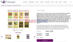 Rzadki zestaw kart z Pokemonami sprzedany za 12 tysięcy funtów