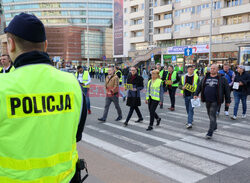 Protest taksówkarzy w Warszawie