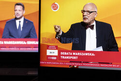 Debata kandydatów na prezydenta Warszawy w TVP