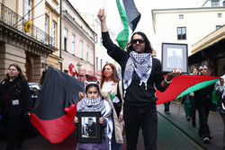 Demonstracja solidarności z Palestyną w Krakowie