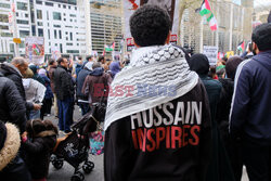 Demonstracje zwolenników Izraela i Palestyny w Londynie