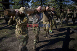 Trening ukraińskich rekrutów