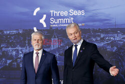 Prezydent Duda na szczycie Inicjatywy Trójmorza w Wilnie
