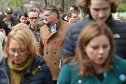 Wspólny spacer kandydatów na prezydenta Gdyni