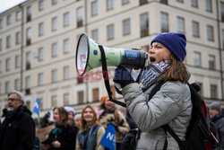Greta Thunberg na strajku klimatycznym w Sztokholmie
