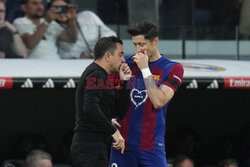 Robert Lewandowski w meczu z Realem