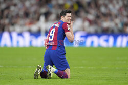 Robert Lewandowski w meczu z Realem