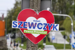 Konferencja prasowa prezydenta elekta Roberta Szewczyka