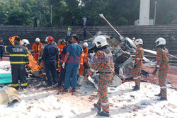 Dwa wojskowe helikoptery zderzyły się w Malezji