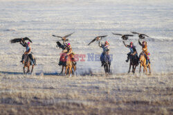 Kazachowie polują z orłami