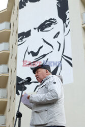 Odsłonięcie muralu upamiętniającego Karola Modzelewskiego
