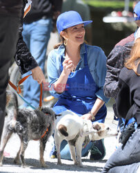 Drew Barrymore kręci swój show w Central Parku