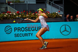 Magda Linette na turnieju Mutua Madrid Open