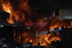 Pożar w centrum Katmandu