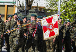 Przysięga wojskowa w 9 Olsztyńskim Batalionie Dowodzenia